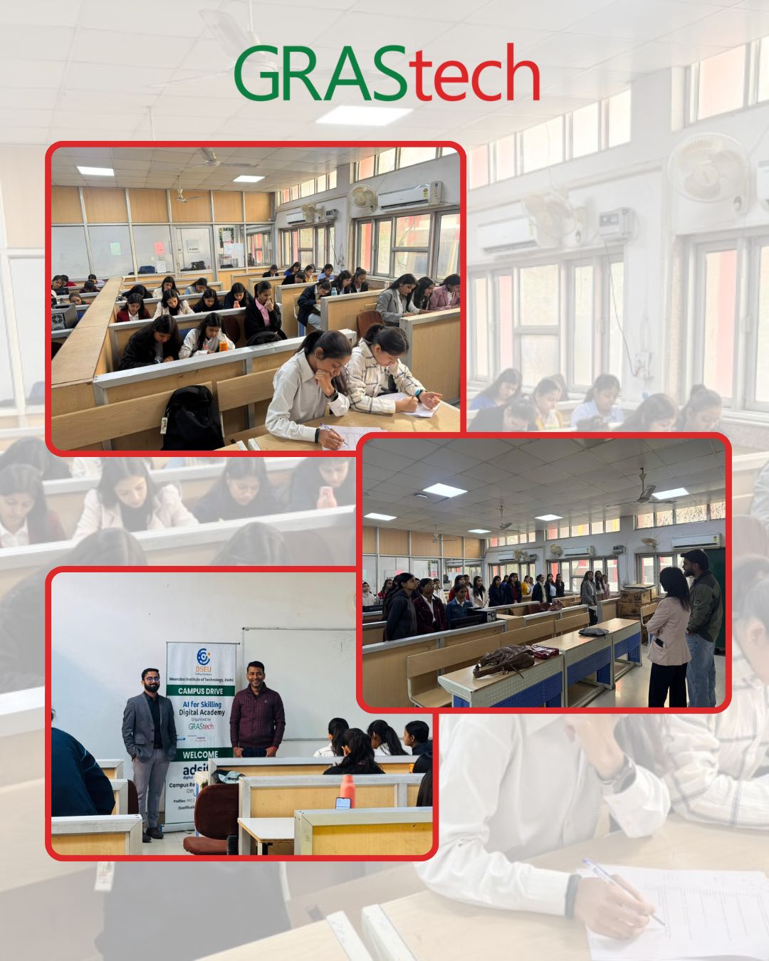 GRAStech conducted a successful placement drive at Meerabai,  College in collaboration with Adsify